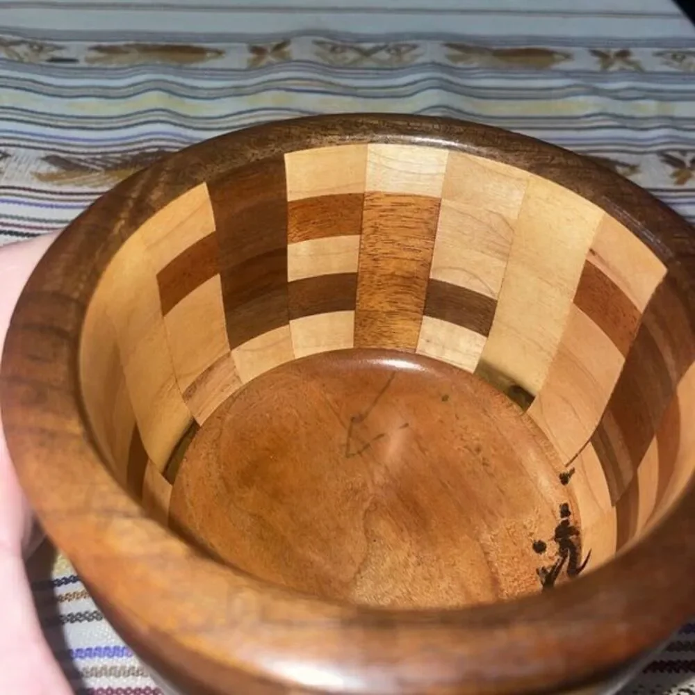 Vintage Natural Wooden‎ Patchwork Inlay 5x3